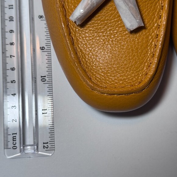 NWT Talbots size 10.5 Everson Tasseled Pebbled Leather Driving Moccasins - Picture 8 of 13